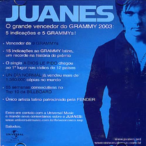 Juanes A Dios Le Pido CD single (CD5 / 5") Brazilian J-UC5AD285955