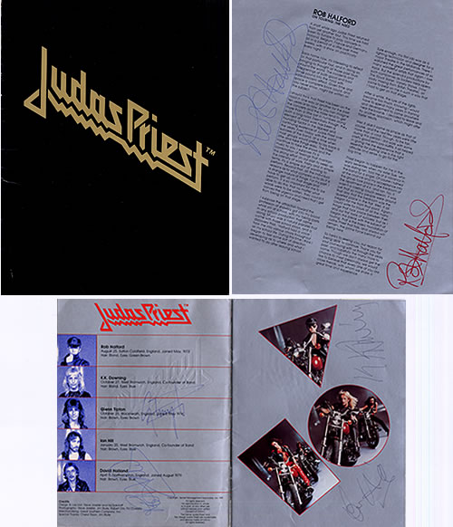 Judas Priest 1981 Tour - Autographed! tour programme UK JUDTRTO335640