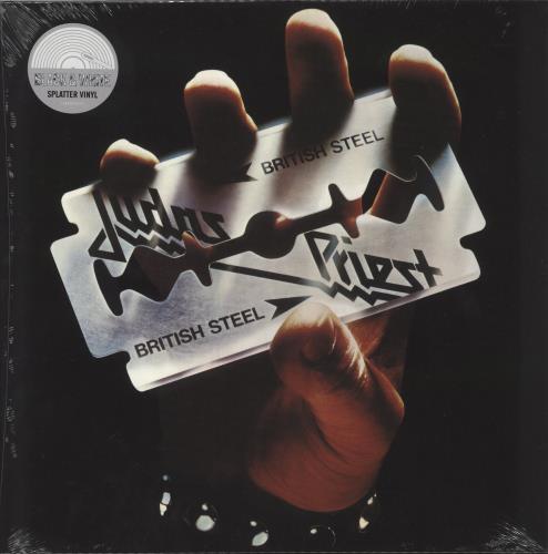 Judas Priest British Steel - Black & White Splatter Vinyl - Sealed (National Album Day 2024) vinyl LP album (LP record) UK JUDLPBR848875