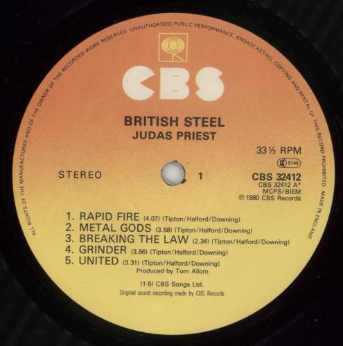 Judas Priest British Steel - Nice Price vinyl LP album (LP record) UK JUDLPBR676025