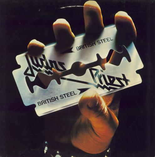 Judas Priest British Steel - Promo Stamped vinyl LP album (LP record) UK JUDLPBR823439