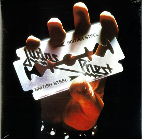 Judas Priest British Steel - Red vinyl LP album (LP record) UK JUDLPBR506551