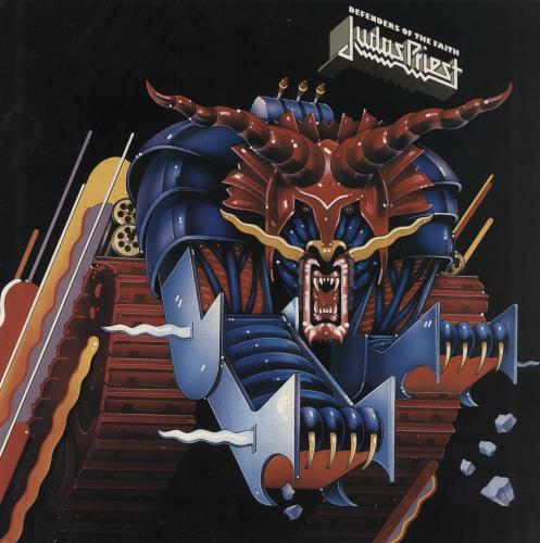 Judas Priest Defenders Of The Faith + Competition Form vinyl LP album (LP record) UK JUDLPDE746861