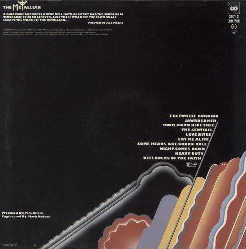 Judas Priest Defenders Of The Faith vinyl LP album (LP record) UK JUDLPDE316551