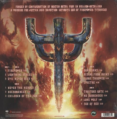 Judas Priest Firepower 2-LP vinyl record set (Double LP Album) UK JUD2LFI872268