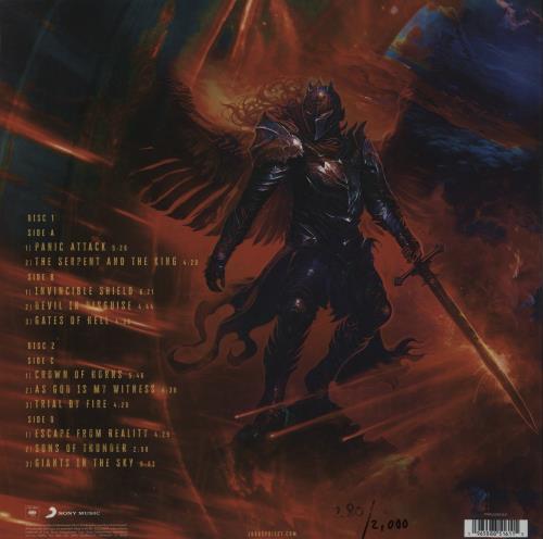 Judas Priest Invincible Shield - Holgraphic + Numbered 2-LP vinyl record set (Double LP Album) UK JUD2LIN881860