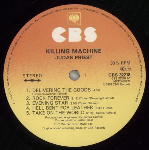 Judas Priest Killing Machine vinyl LP album (LP record) UK JUDLPKI587077
