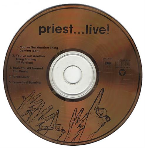 Judas Priest Live CD single (CD5 / 5") US JUDC5LI118187