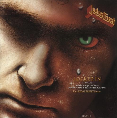 Judas Priest Locked In - Poster Sleeve 12" vinyl single (12 inch record / Maxi-single) UK JUD12LO41845