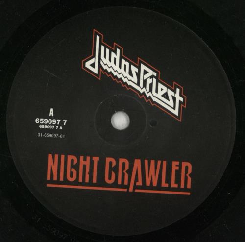 Judas Priest Night Crawler 7" vinyl single (7 inch record / 45) UK JUD07NI159187