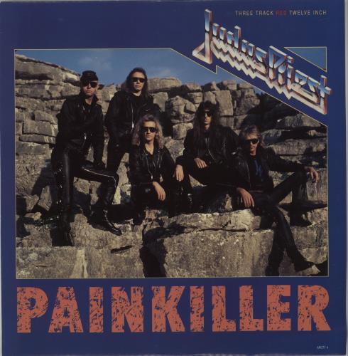 Judas Priest Painkiller - Red Vinyl 12" vinyl single (12 inch record / Maxi-single) UK JUD12PA00879