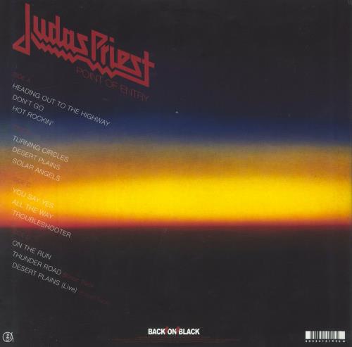 Judas Priest Point Of Entry vinyl LP album (LP record) UK JUDLPPO813992