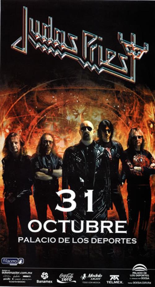 Judas Priest Priest Feast - 31st October, Sportspalace, Mexico City poster Mexican JUDPOPR450874
