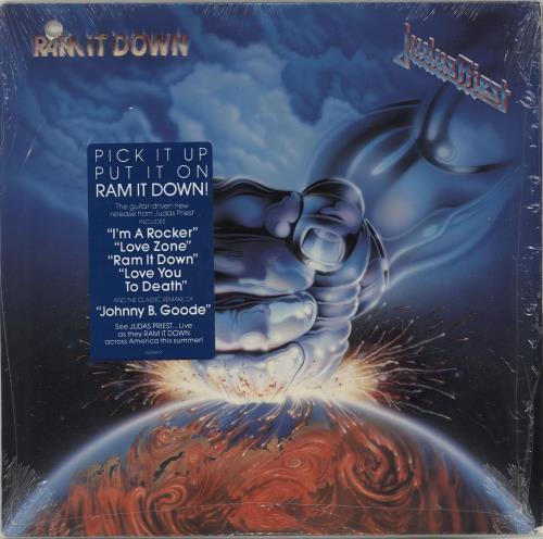 Judas Priest Ram It Down - Hype Stickered vinyl LP album (LP record) US JUDLPRA765708