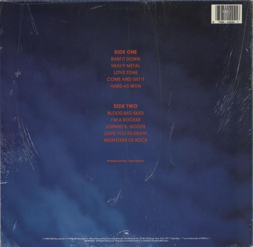 Judas Priest Ram It Down - Hype Stickered vinyl LP album (LP record) US JUDLPRA765708