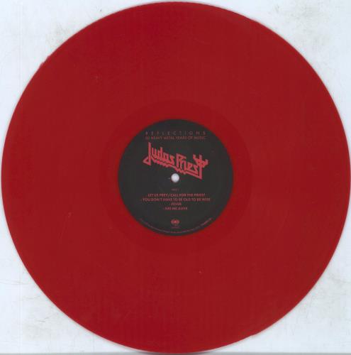 Judas Priest Reflections: 50 Heavy Metal Years Of Music - Red Vinyl 2-LP vinyl record set (Double LP Album) UK JUD2LRE809047