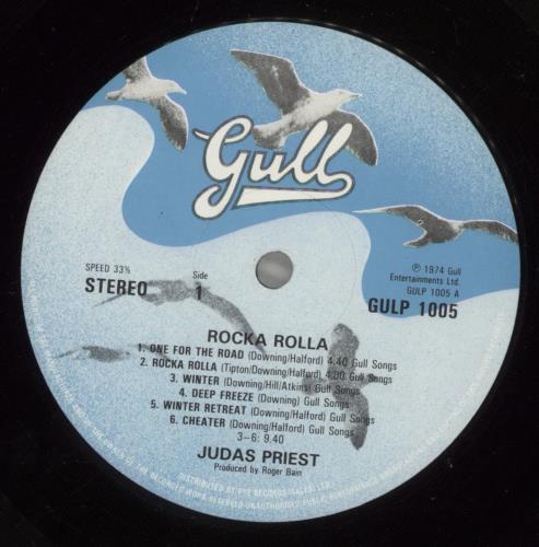 Judas Priest Rocka Rolla - 4th vinyl LP album (LP record) UK JUDLPRO886120