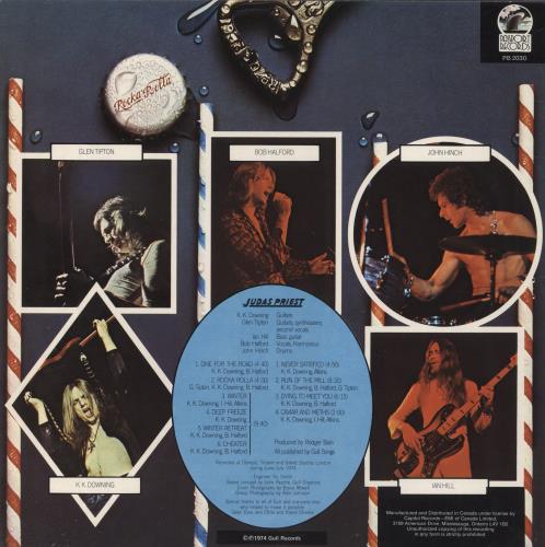 Judas Priest Rocka Rolla vinyl LP album (LP record) Canadian JUDLPRO810650