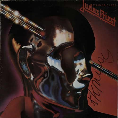 Judas Priest Stained Class - Autographed vinyl LP album (LP record) UK JUDLPST567880