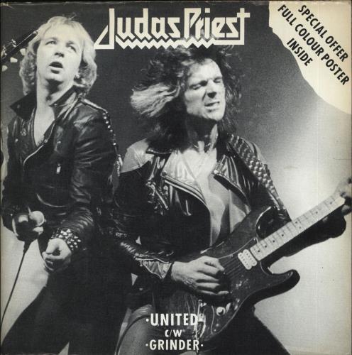 Judas Priest United - Poster Sleeve 7" vinyl single (7 inch record / 45) UK JUD07UN224587