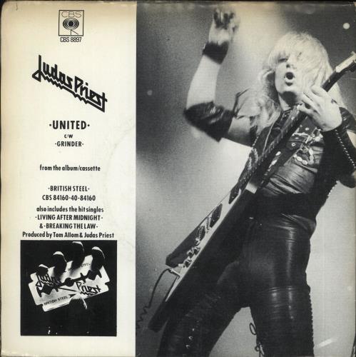 Judas Priest United - Poster Sleeve 7" vinyl single (7 inch record / 45) UK JUD07UN224587
