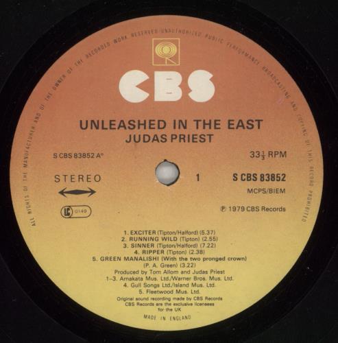 Judas Priest Unleashed In The East vinyl LP album (LP record) UK JUDLPUN229024