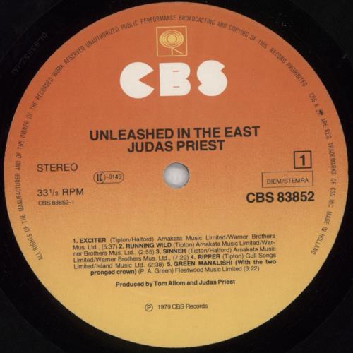 Judas Priest Unleashed In The East vinyl LP album (LP record) Dutch JUDLPUN818974