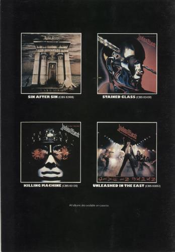 Judas Priest World Tour 1980 tour programme UK JUDTRWO138994