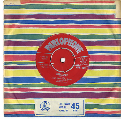 Judd Proctor Speakeasy 7" vinyl single (7 inch record / 45) UK 0JP07SP612866