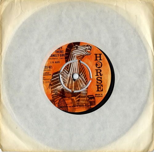 Judge Dread Hey There Lonely Girl 7" vinyl single (7 inch record / 45) UK JUG07HE600232