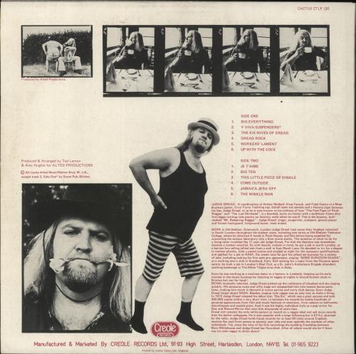 Judge Dread The Best/Worst Of Judge Dread vinyl LP album (LP record) UK JUGLPTH619458