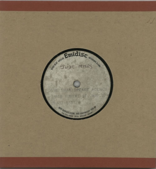 Judie Tzuke Judie Myers Demo Acetate acetate UK TZUATJU603563