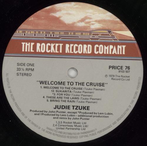 Judie Tzuke Welcome To The Cruise vinyl LP album (LP record) UK TZULPWE522410