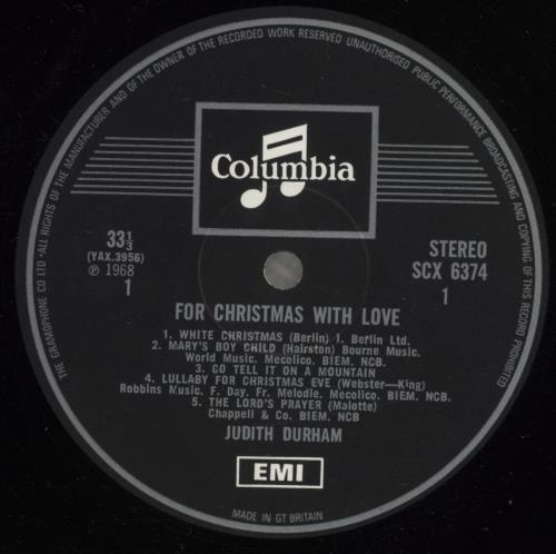 Judith Durham For Christmas With Love - Autographed vinyl LP album (LP record) UK JDZLPFO886539