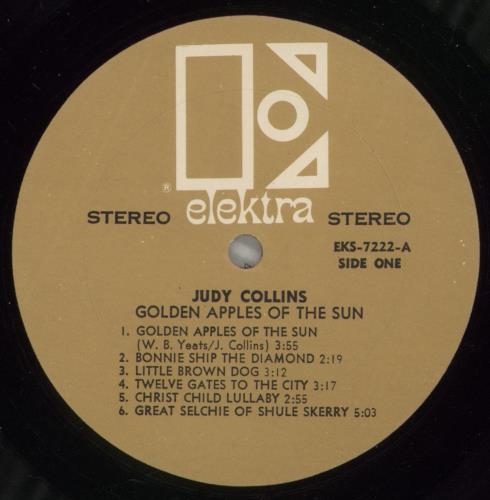 Judy Collins Golden Apples Of The Sun vinyl LP album (LP record) US JUCLPGO875481