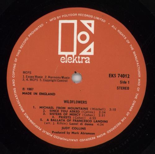 Judy Collins Wildflowers vinyl LP album (LP record) UK JUCLPWI254295