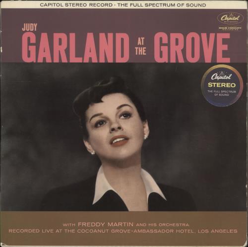 Judy Garland At The Grove vinyl LP album (LP record) UK JGLLPAT706413