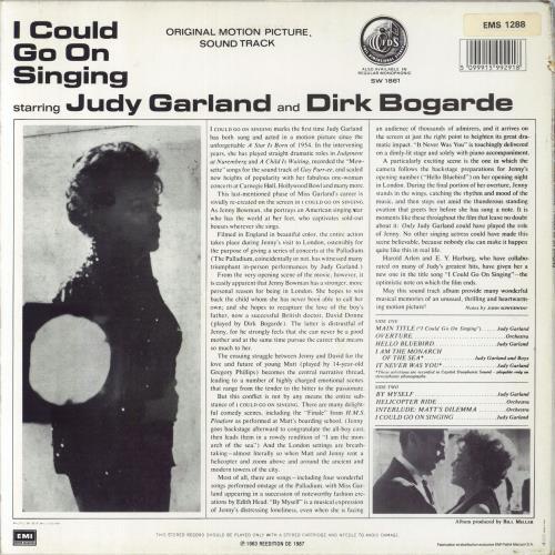 Judy Garland I Could Go On Singing vinyl LP album (LP record) French JGLLPIC820920