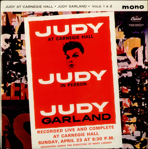 Judy Garland Judy At Carnegie Hall - Volumes 1 & 2 - Sample 2-LP vinyl record set (Double LP Album) UK JGL2LJU521296