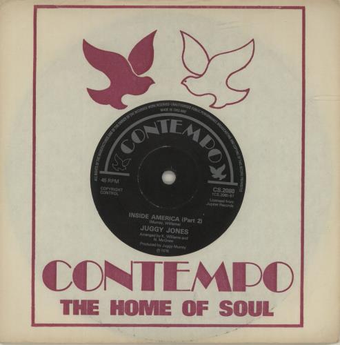 Juggy Jones Inside America - Solid 7" vinyl single (7 inch record / 45) UK KUG07IN679360