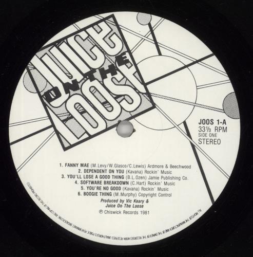 Juice On The Loose Juice On The Loose vinyl LP album (LP record) UK 86XLPJU865285