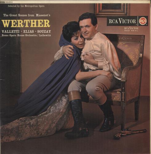 Jules �mile Fr�d�ric Massenet The Great Scenes From Massenet's Werther vinyl LP album (LP record) UK M1VLPTH747103