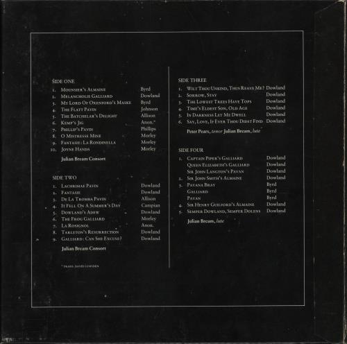 Julian Bream Elizabethan Serenade Vinyl Box Set UK JU3VXEL863630