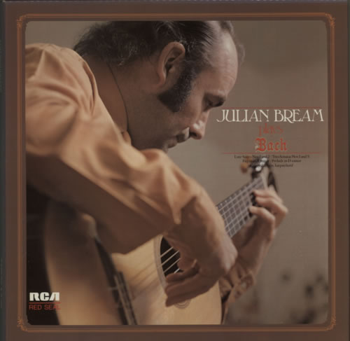 Julian Bream Plays Bach 2-LP vinyl record set (Double LP Album) UK JU32LPL618509