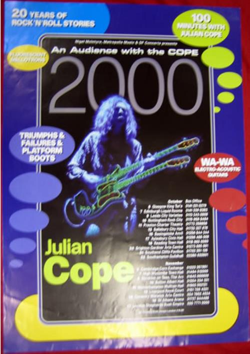 Julian Cope An Audience With The Cope 2000 poster UK COPPOAN367994