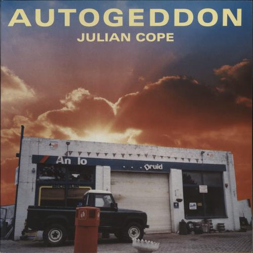 Julian Cope Autogeddon + mailing insert vinyl LP album (LP record) UK COPLPAU179908