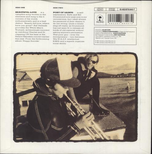 Julian Cope Beautiful Love 7" vinyl single (7 inch record / 45) UK COP07BE110092