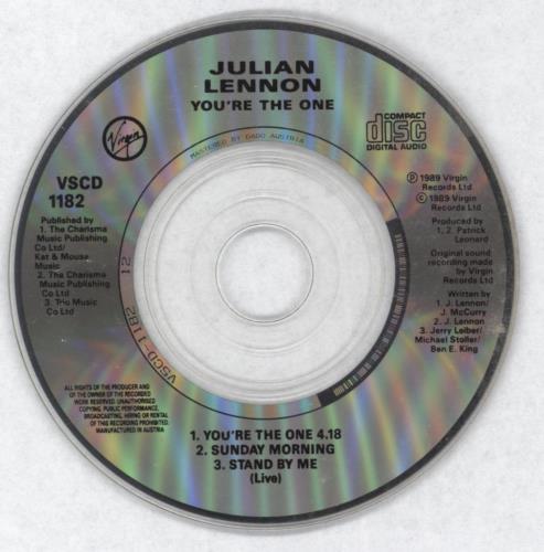 Julian Lennon You're The One 3" CD single (CD3) UK JLNC3YO64793