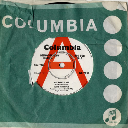 Julie Andrews He Loves Me 7" vinyl single (7 inch record / 45) UK JAR07HE478002