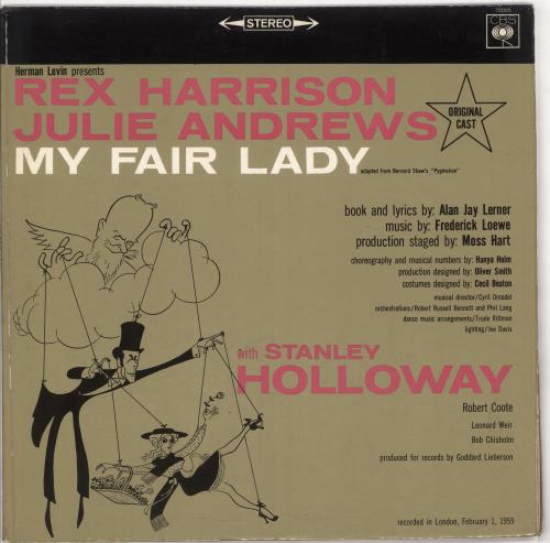 Julie Andrews My Fair Lady vinyl LP album (LP record) UK JARLPMY613769